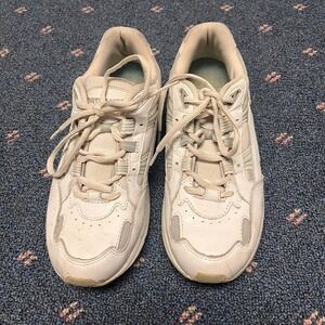 ORTHAHEEL‎ WALKER Orthotic Sneaker Walking Womens Sz 8 White Blue Panel Trainers